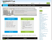 Tablet Screenshot of najdopyt.sk